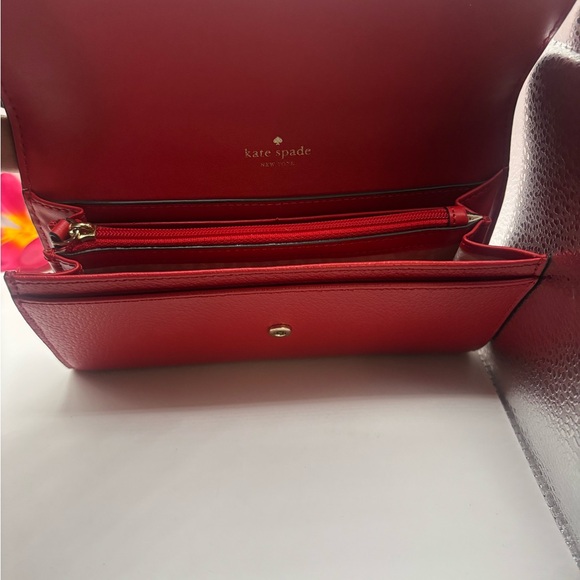 Kate Spade Leather Jean Wellesley Large Wallet WLRU5119 Hotchili NWT
MSRP $159 - Picture 3 of 7